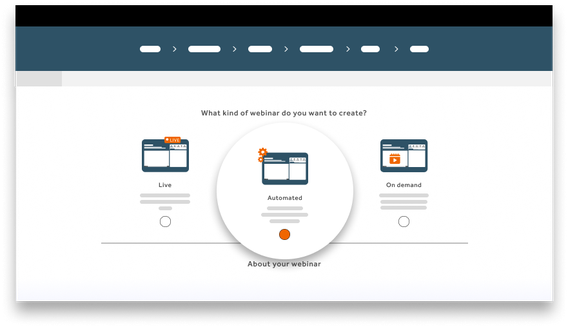 Automated webinar